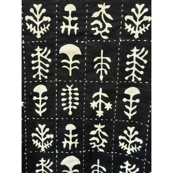 Sam Hilu Art to Wear‎ Jacket Reversible Tribal Button Up Women’s XL Black Cream - Picture 6 of 14